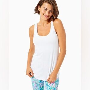 Lily Pulitzer Luxletic UPF 50+ Sunray Scoop Neck Bra Tank Sz X-Large